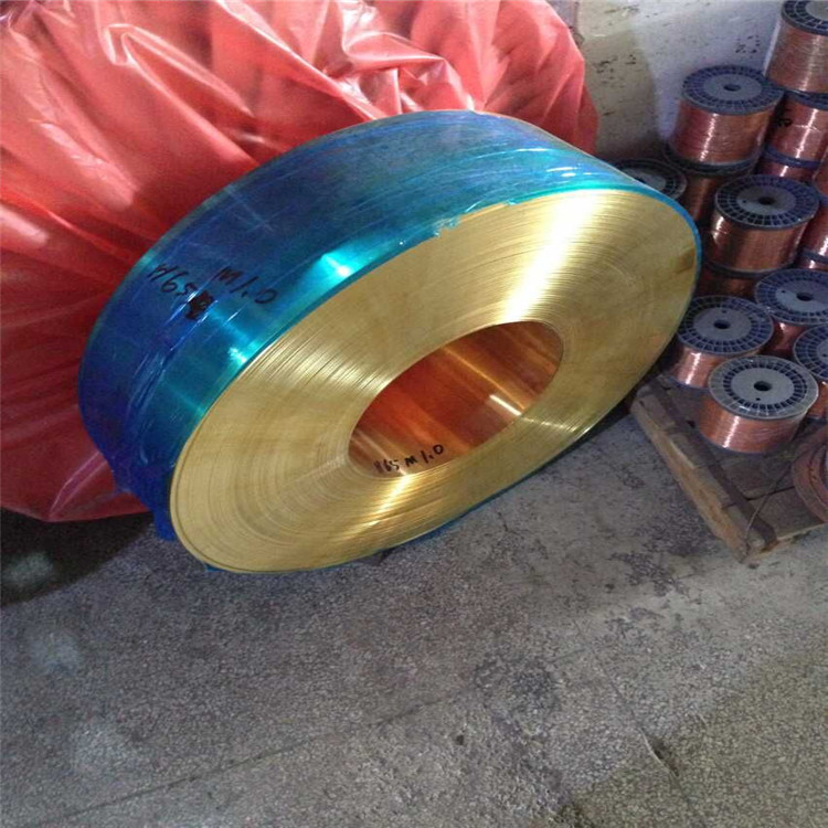 H65高精半硬黄铜带 0.5mm分条超窄黄铜带  0.5mm分条黄铜带