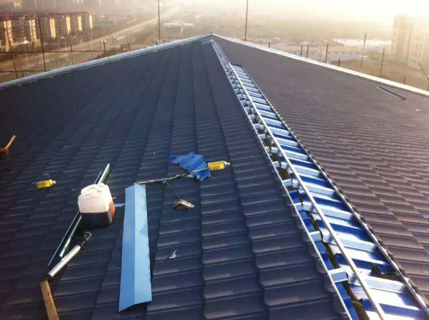 云南屋顶金属瓦瓦七波型轻质瓦0.4彩石金属瓦 云南屋顶瓦