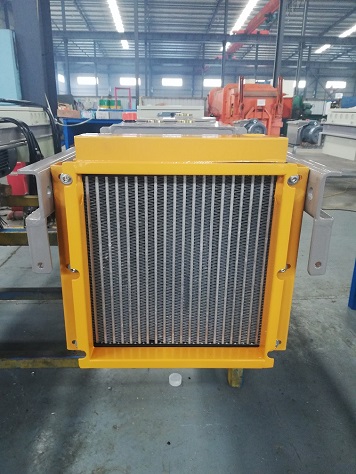 移动压缩式垃圾箱控制系统液压油散热器  移动垃圾箱散热器  液压油风冷却器  液压泵站散热器