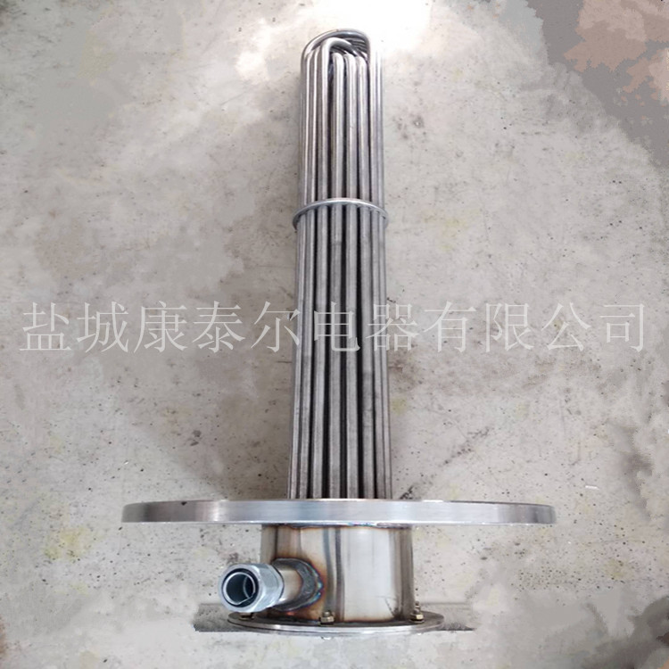 工业导热油|液压油|机油|齿轮油箱法兰电加热管  工业导热油加热管  机油法兰电加热管