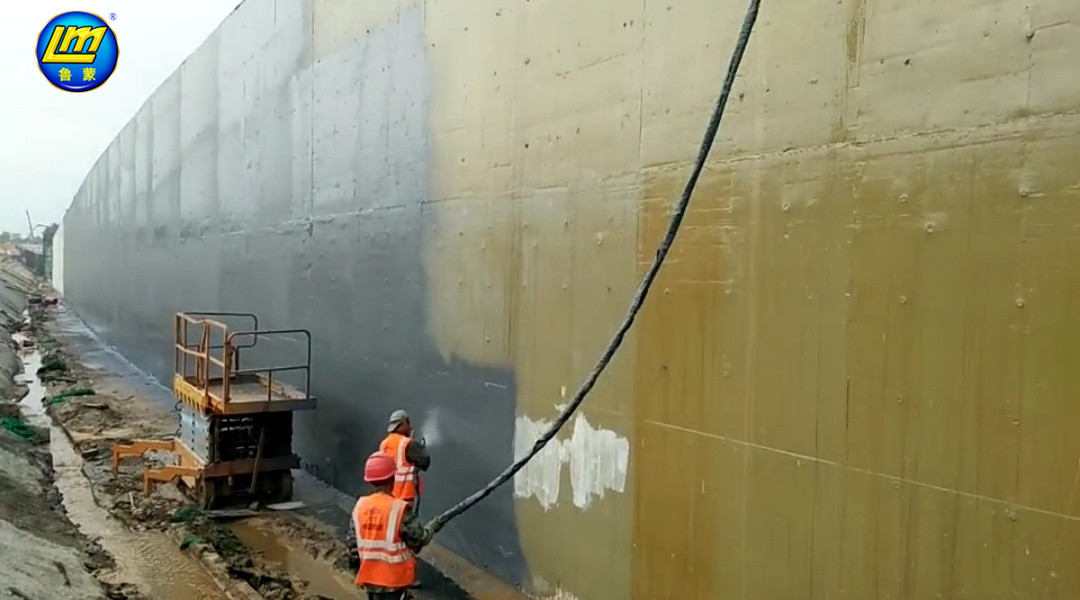 湖底隧道鲁蒙喷涂聚脲弹性防水涂料公路隧道防水  湖底隧道防水  聚脲防水