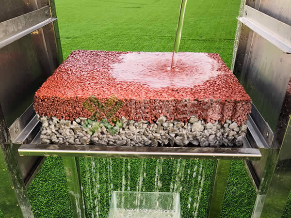 放心的彩色防滑路面透水混凝土压花地坪推荐大辰天宇  彩色透水路面