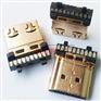 HDMI 19P A TYPE焊线公头带双笑脸弹片镀金镀镍