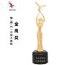 小金人奖杯定制，抗疫防控坚守岗位奖，合金纪念品