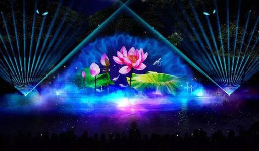 江苏玖远水幕电影  激光秀  烟雾激光隧道