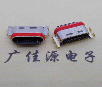 USB防水连接器 防水type c16p沉板带孔位插头  type c16p沉板母座  type c16p防水母座  type c16p沉板接头