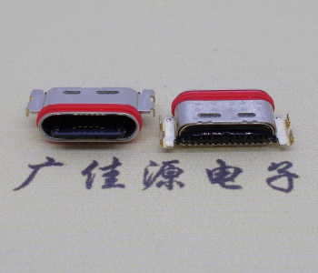 USB防水连接器 防水type c16p沉板带孔位插头  type c16p沉板母座  type c16p防水母座  type c16p沉板接头