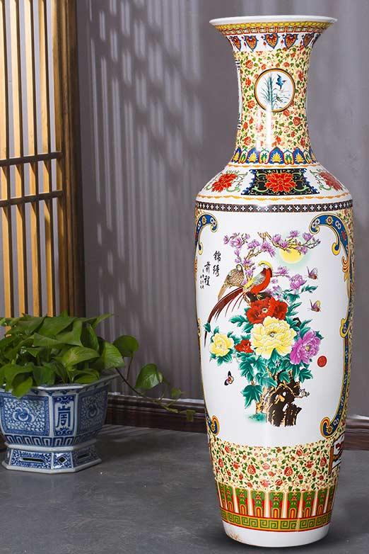 开业陶瓷大花瓶摆件 开业礼品赠送大花瓶