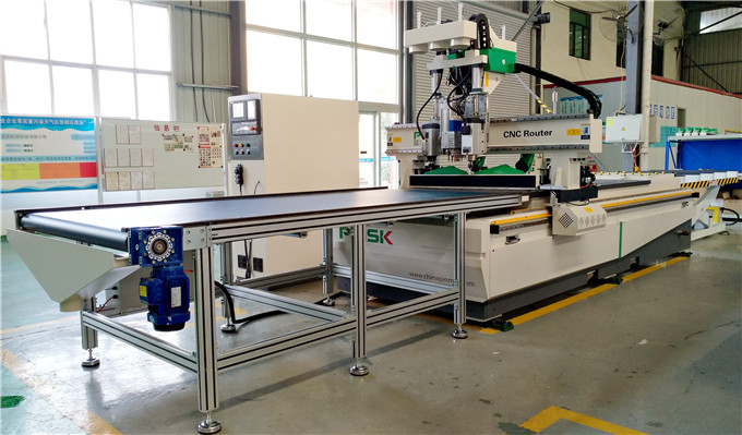 山东菏泽定制家具柜体加工双工序排钻开料机
