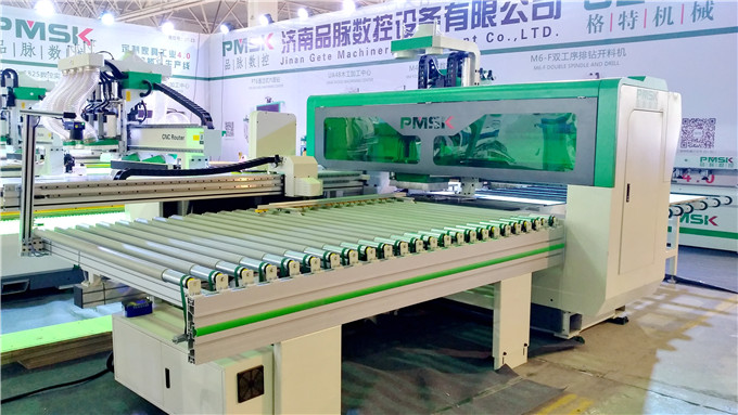 山东枣庄高端板式家具数控生产线通过式六面钻  数控开料机
