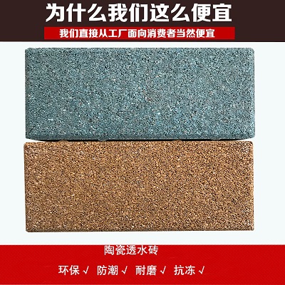 西藏陶瓷透水砖/地面透水砖施工工艺/透水砖厂家