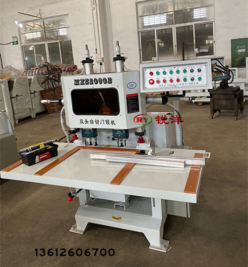 MXZ2060单头门锁孔榫槽机 锐洋机械&nbsp;&nbsp;门锁机厂家直销&nbsp;&nbsp;门锁榫槽机&nbsp;&nbsp;门锁孔钻孔机