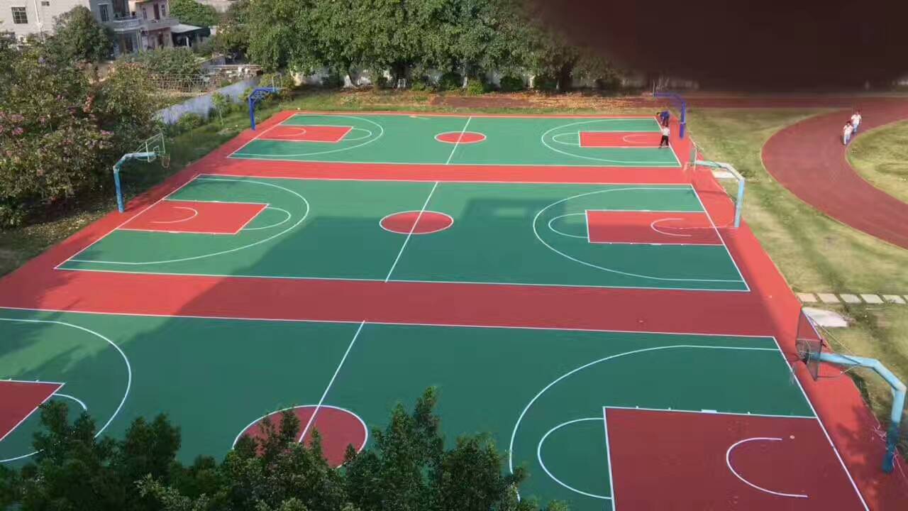 襄阳丙烯酸地坪漆 室外篮球场网球羽毛球运动场地坪  襄阳室外篮球场