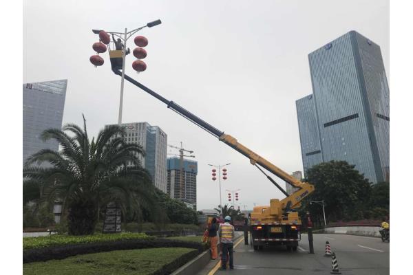 高灯杆抢修工程车出租  高空作业车  云梯车  路灯车