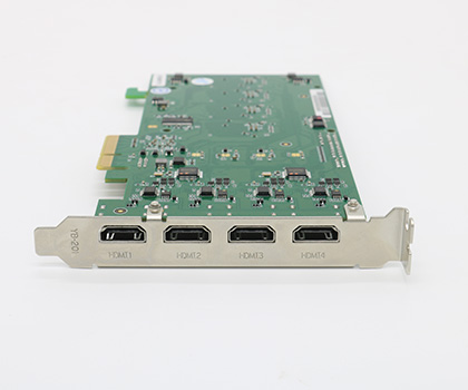 金微视高速PCIE4路HDMI采集卡1080P视频采集卡  PCIE视频采集卡  广播级视频采集卡