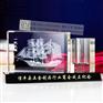 帆船模型水晶内雕 周年庆典活动 商务摆件礼品