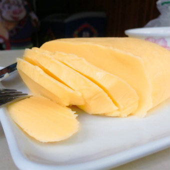 蓝逸牦牛乳藏式酥油350g 藏区高原特产黄油  牦牛奶黄油  蓝逸烘焙黄油