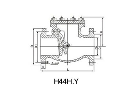 H44H、H44Y 型 旋启式钢制止回阀  钢制止回阀制造厂家  旋启式止回阀生产工厂