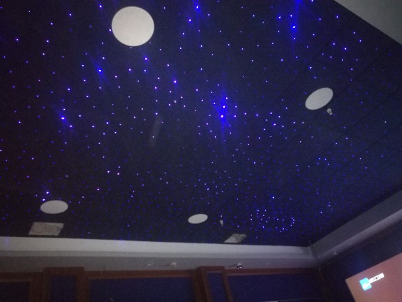浙江湖州星空吊顶光纤灯家庭影院满天星吊顶定制 星空顶