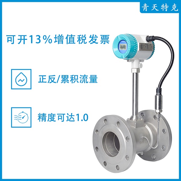 智能涡街流量计内置传感器温压补偿一体化气体流量计  涡街涡轮流量计  蒸汽流量计