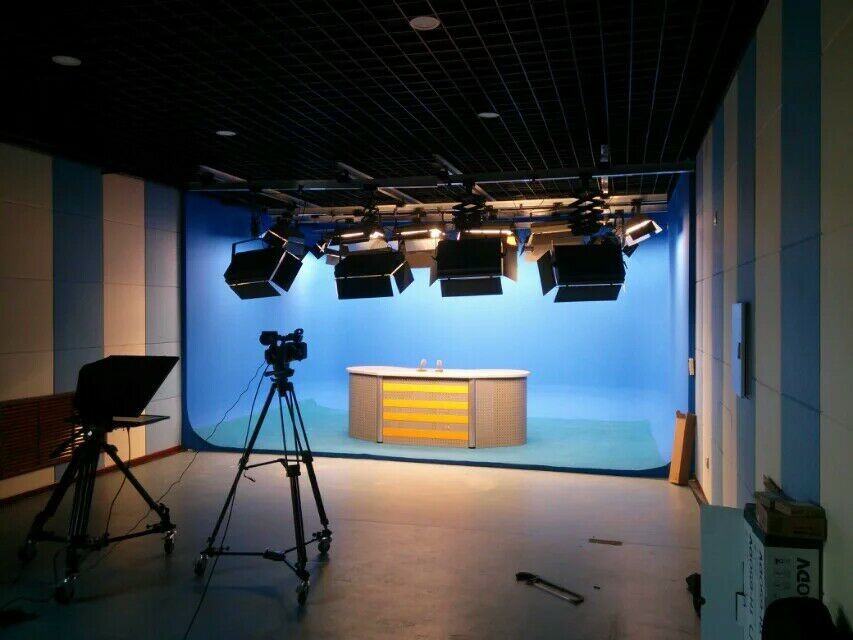 北京虚拟演播室建设隔音吸音间蓝箱灯光装修