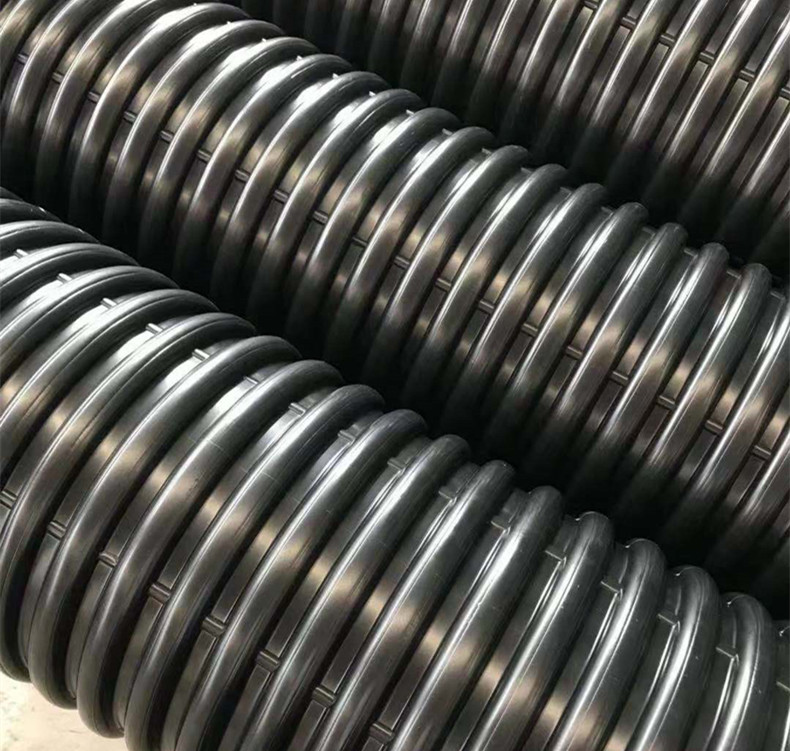 湖南hdpe双壁波纹管排污管市政管道排污管现货  HDPE双壁波纹管