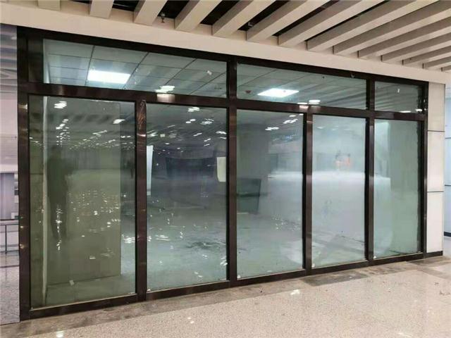 地弹簧式常闭式防火玻璃门 定制安装  乙级防火门