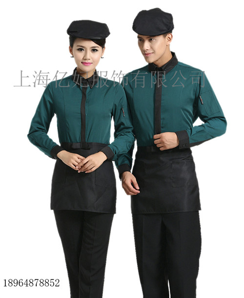 蛋糕店服务员工作服定制订做餐饮制服新款  面包房烘焙师工装