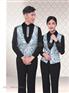 西餐厅服务员工作服马甲衬衫裤子套装定制亿妃