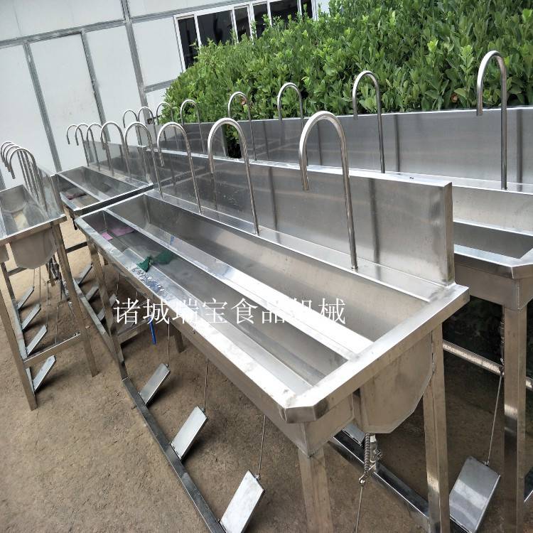 分离式水龙头洗手槽 多人位洗手槽 卫生间洗手池 感应式洗手池