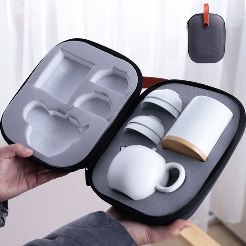 景德镇旅行陶瓷茶具套装批发  景德镇旅行茶具套装  旅行茶具批发