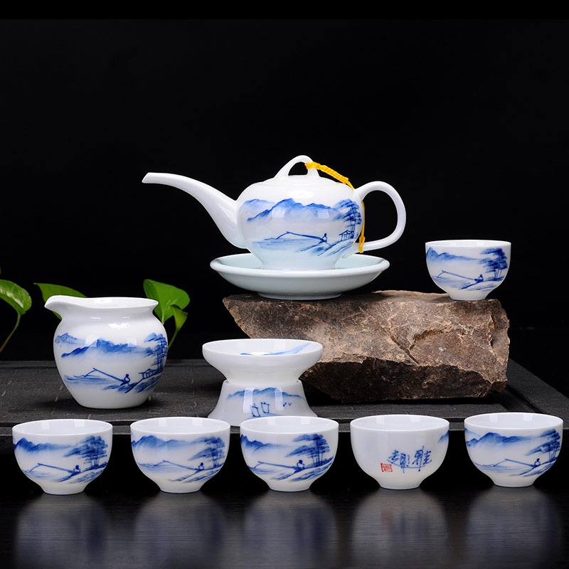 端午节礼品陶瓷茶具套装定制  端午节礼品茶具