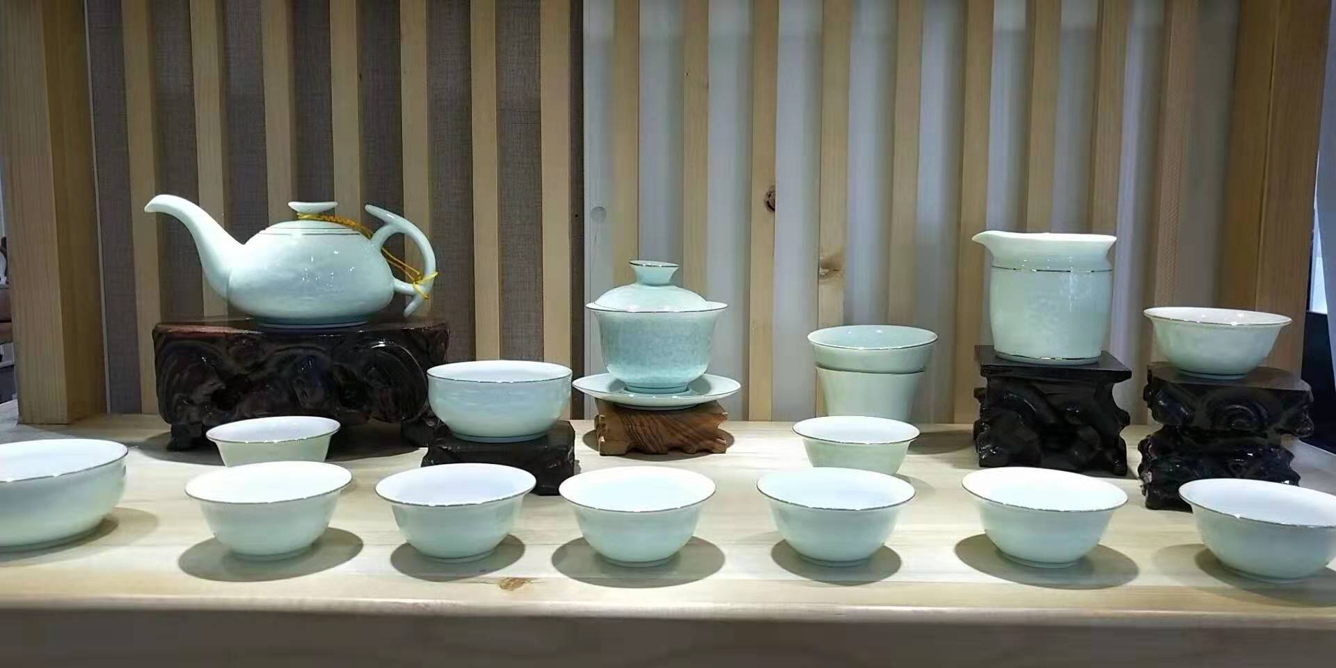 端午节礼品陶瓷茶具套装定制  端午节礼品茶具