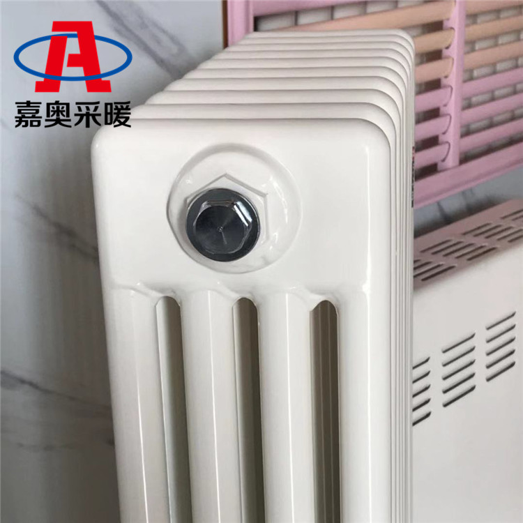 双层防腐钢四柱散热器-QFGZ406家用圆管钢四柱散热器