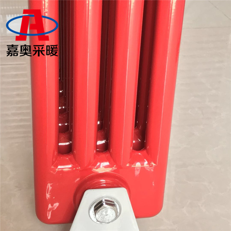 双层防腐钢四柱散热器-QFGZ406家用圆管钢四柱散热器