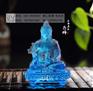 显宗琉璃佛像批发 古法脱蜡琉璃药师佛 广州深圳琉璃厂家