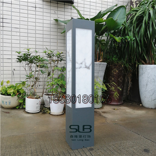 方形立柱灯烤漆简约现代草坪灯竹林夹道园林灯定制