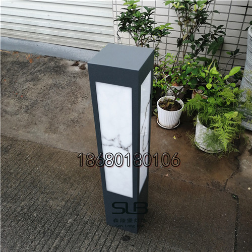 方形立柱灯烤漆简约现代草坪灯竹林夹道园林灯定制