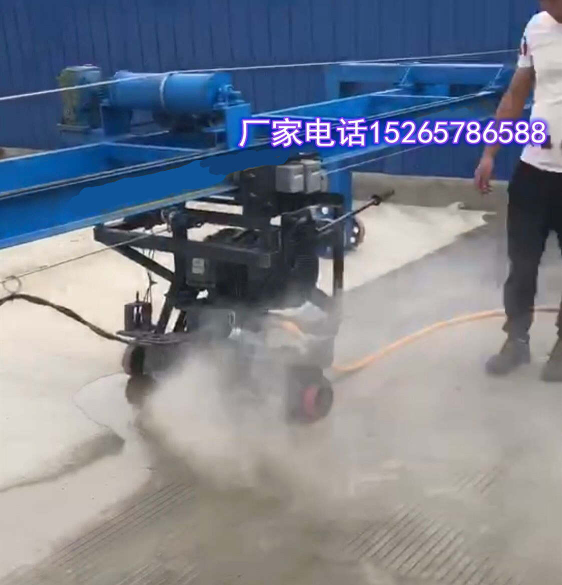 双鸭山市乡村道路导轨刻纹机隧道轨道式刻纹机