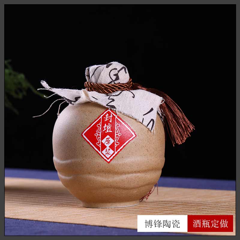 仿古老式磨砂陶瓷土酒坛子1斤2斤3斤5斤装&nbsp;&nbsp;陶瓷酒瓶&nbsp;&nbsp;复古酒坛&nbsp;&nbsp;密封酒壶