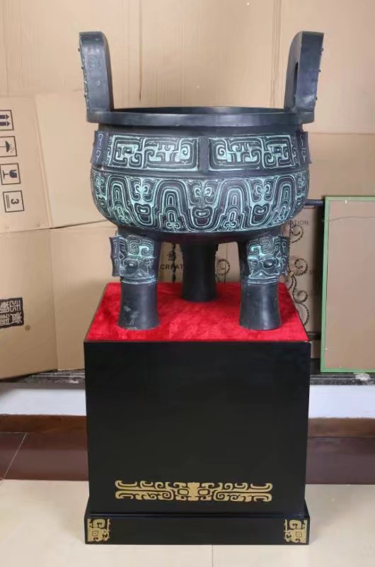 西安开业鼎摆件1号大龙鼎庆典落地树脂大摆件  开业铜鼎摆件  50周年庆典大鼎  西安开业马摆件