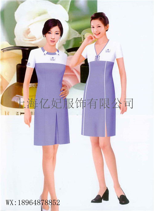 夏季促销服工作服牛奶饮料奶粉促销员工装衣服定制  展会促销服定制