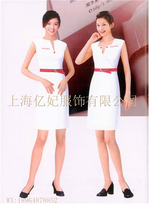 夏季促销服工作服牛奶饮料奶粉促销员工装衣服定制  展会促销服定制