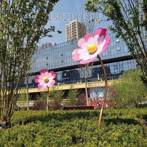 海南植物园林黄蜂花雕塑 五瓣花朵产品制作图&nbsp;&nbsp;花朵雕塑