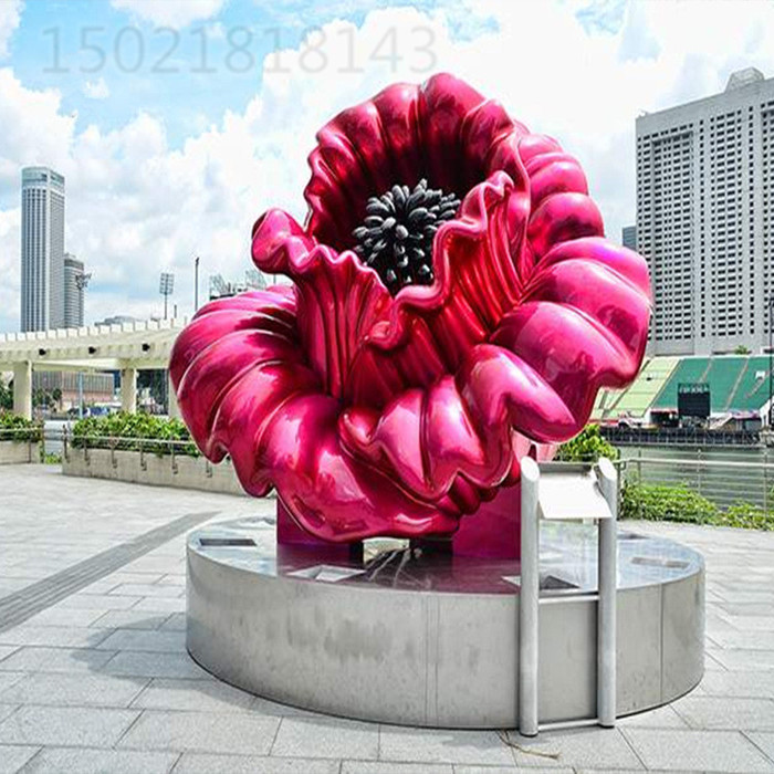 海南植物园林黄蜂花雕塑 五瓣花朵产品制作图&nbsp;&nbsp;花朵雕塑