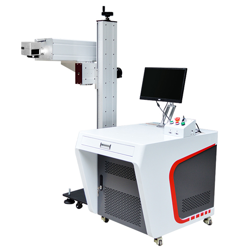 武汉中雕流水线紫外激光打标机玻璃刻字机管材喷码机 流水线刻字机