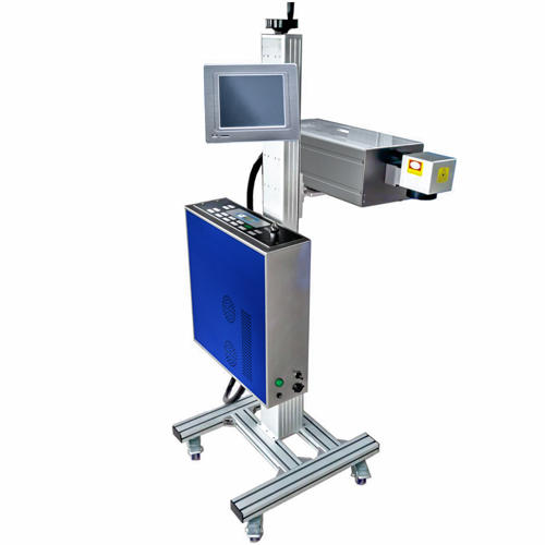 武汉中雕流水线紫外激光打标机玻璃刻字机管材喷码机 流水线刻字机