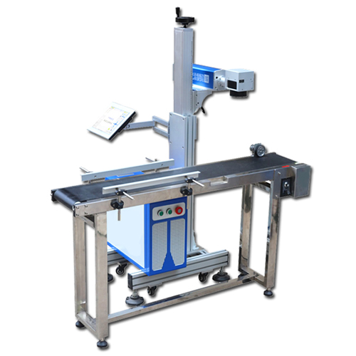 在线飞行光纤激光打标机生产线刻字机全自动日期喷码机 飞行光纤打标机 全自动喷码机