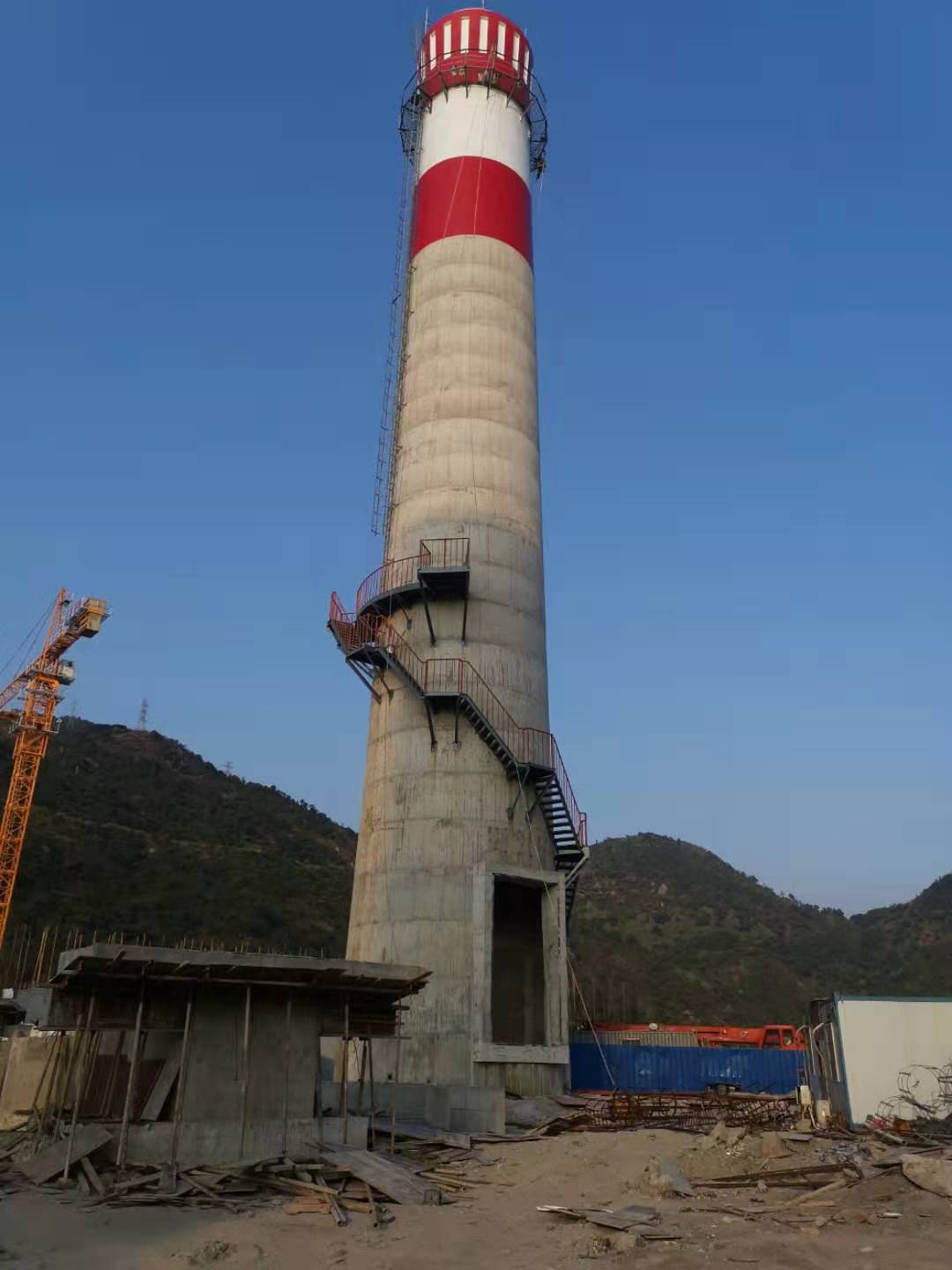 辽宁鞍山窑炉烟囱烟囱内壁找平-宏顺建设
