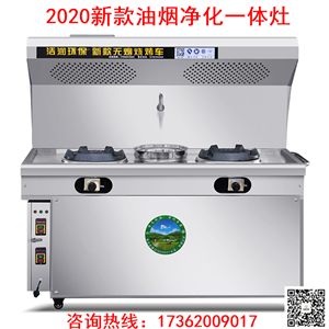 炒菜净化一体机 油烟净化猛火灶商用安徽亳州  炒菜猛火灶
